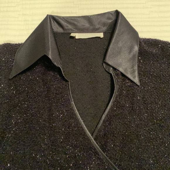 Rayure Paris Women’s Cocktail Long Sleeve Vintage Wrap Blouse - Picture 8 of 16